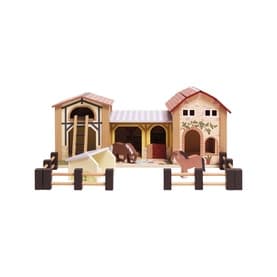Wooden Farmyard Stables Playset