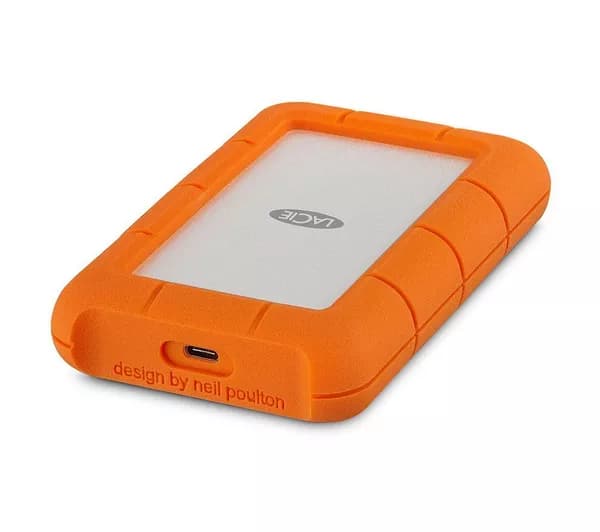 LACIE Rugged Portable Hard Drive - 5 TB, Orange