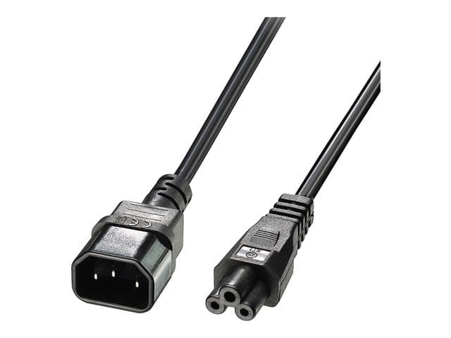 Lindy - power extension cable - IEC 60320 C5 to IEC 60320 C14 - 1 m
