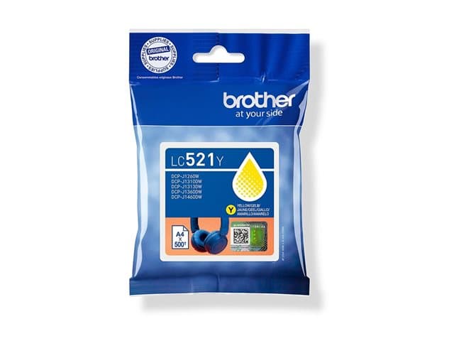 BROTHER - LC521Y - yellow - original - ink cartridge