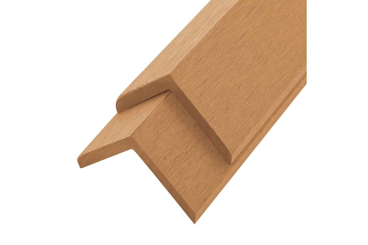 vidaXL 45021 5 Pcs Decking Angle Trims Wpc 170cm Teak Colou