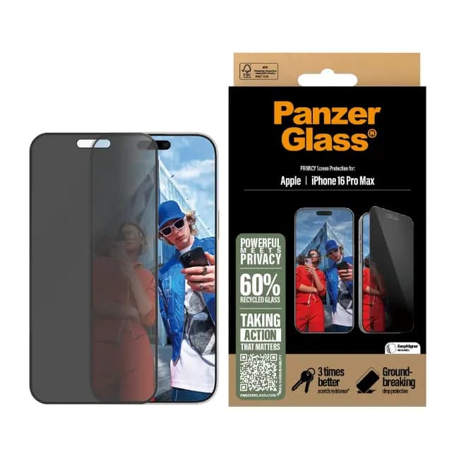 Panzer Privacy Screen Protector for iPhone 16 Pro Max | P2864