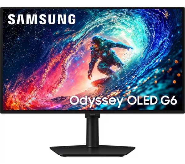 SAMSUNG Odyssey G6 LS27HG612SUXXU Quad HD 27" OLED Gaming Monitor - Black