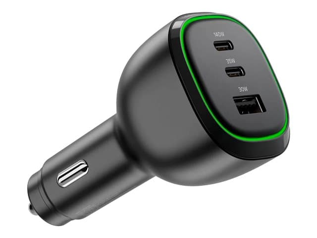 ALOGIC - Rapid Power car power adapter - 2 x 24 pin USB-C (PD), USB - 165 Watt
