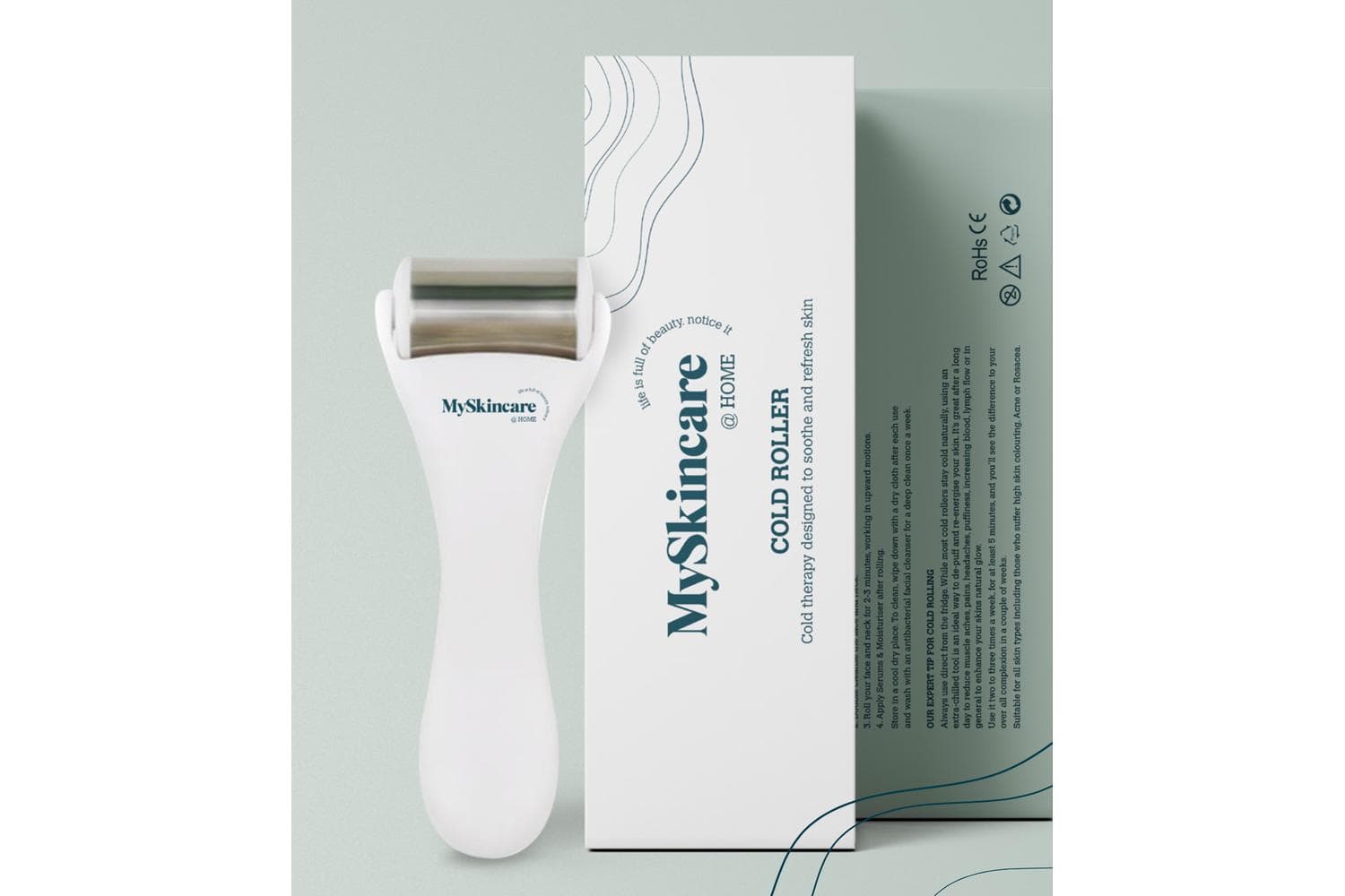 Myskincare Cold Roller - Premium Stainless Steel Cold Therapy Roller For Skincare