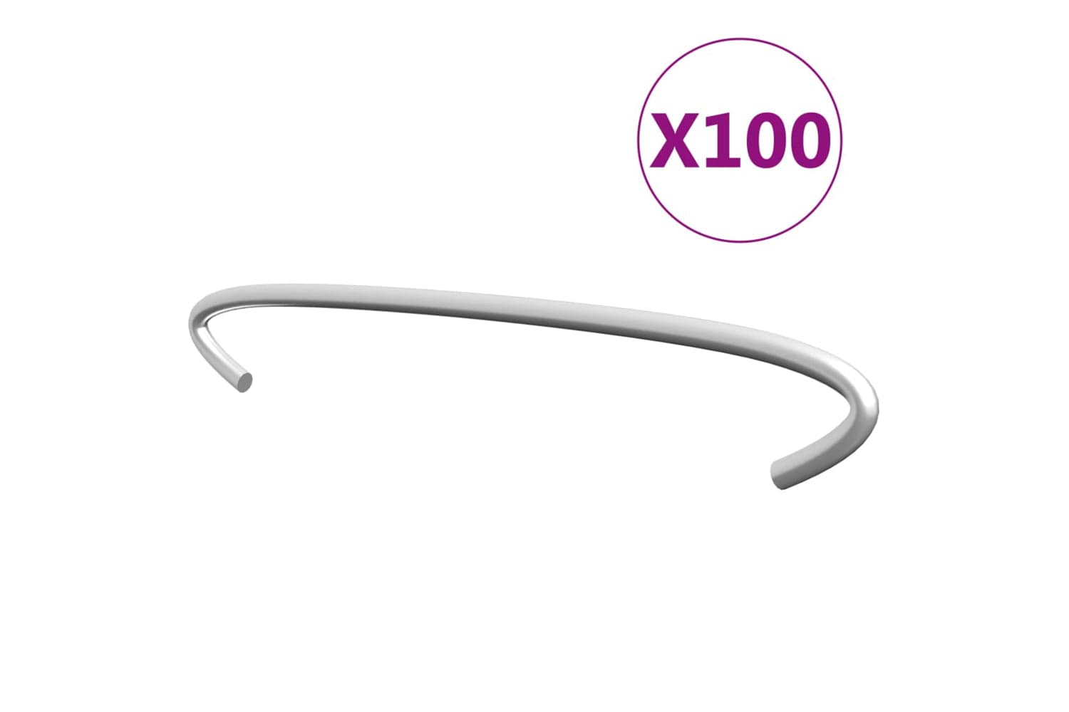Vidaxl 145618 Gabion Hooks 100 Pcs Galvanised Steel 15 Cm