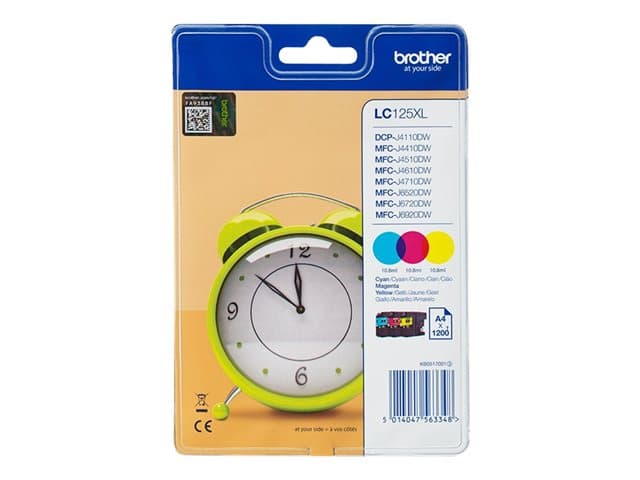BROTHER - LC125XL Rainbow Pack - high capacity - yellow, cyan, magenta - original - ink cartridge