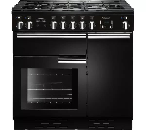 RANGEMASTER Professional+ 90 Dual Fuel Range Cooker - Black