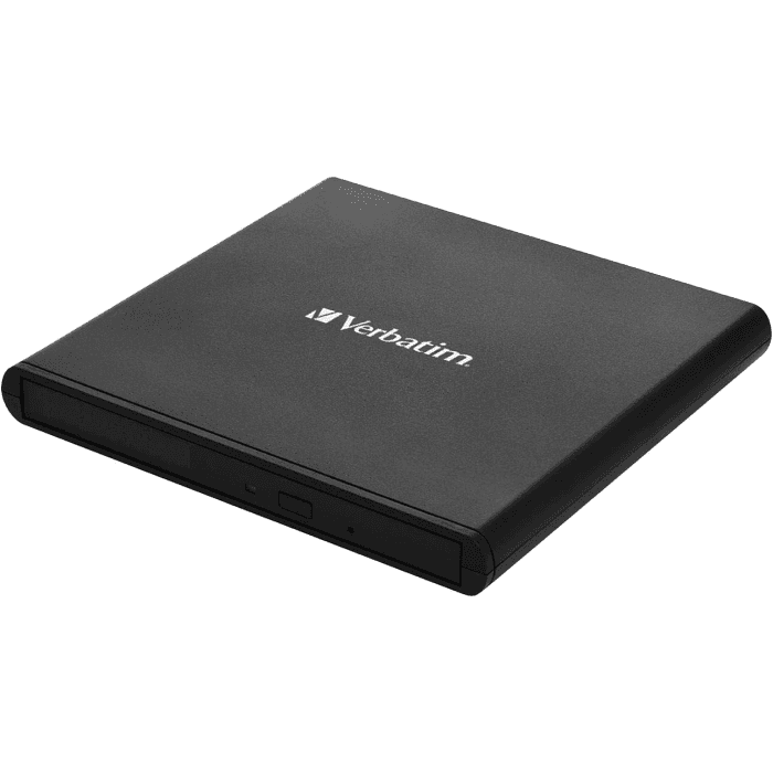 Verbatim 53504, External Slimline CD/DVD Writer, Black