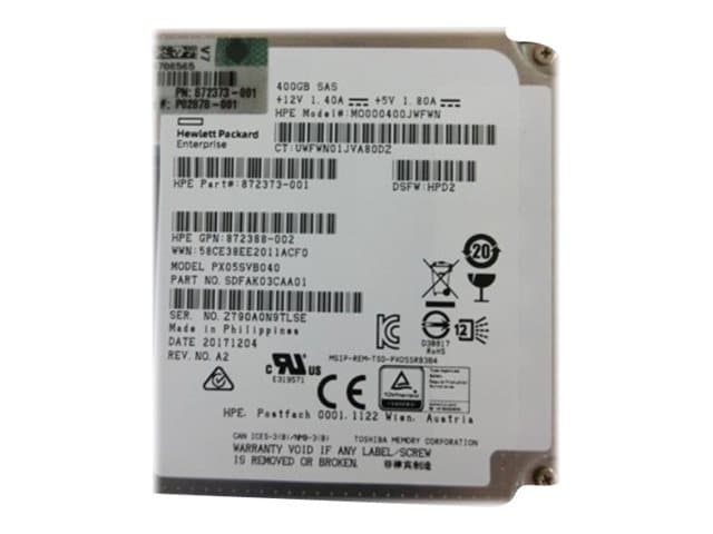 HPE - SSD - Read Intensive, Write Intensive - 400 GB - SAS