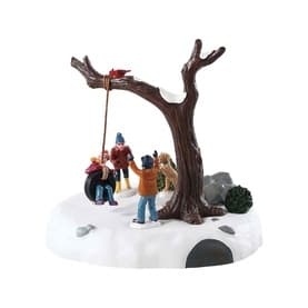 Tire Swing Twirl Animated Scene 16cm