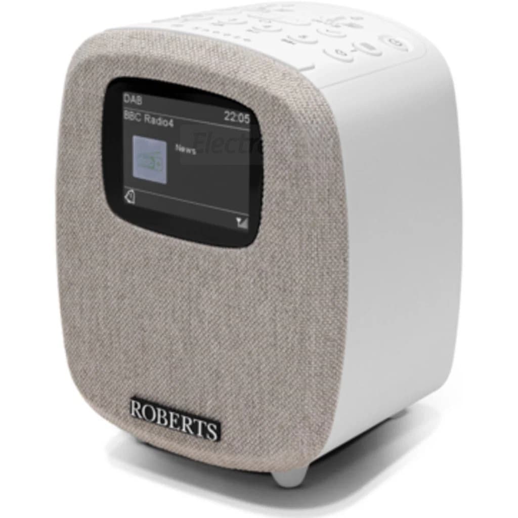 Roberts Ortus 5 Compact Bedside Radio | White