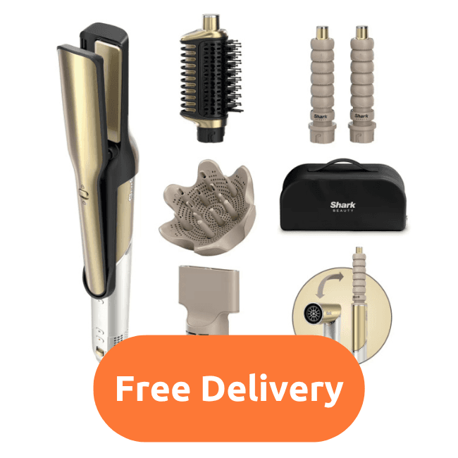 Shark Glam Ceramic Waves & Curls Multi-Styler | Gold | HD6052SUK