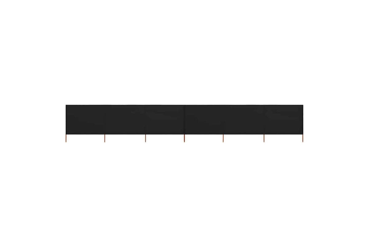 vidaXL 47184 6-panel Wind Screen Fabric 800x160cm Black