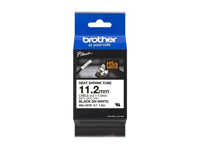 BROTHER - HSe-231E - heat shrink tube tape - 1 cassette(s) - Roll (1.12 cm x 1.5 m)