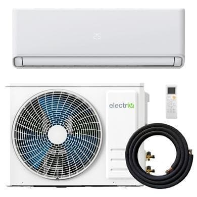 electriQ Easy-Fit 12000 BTU A+++ WiFi Smart Wall Mounted Split Air Conditioner with Heat Pump and Full Installation Included