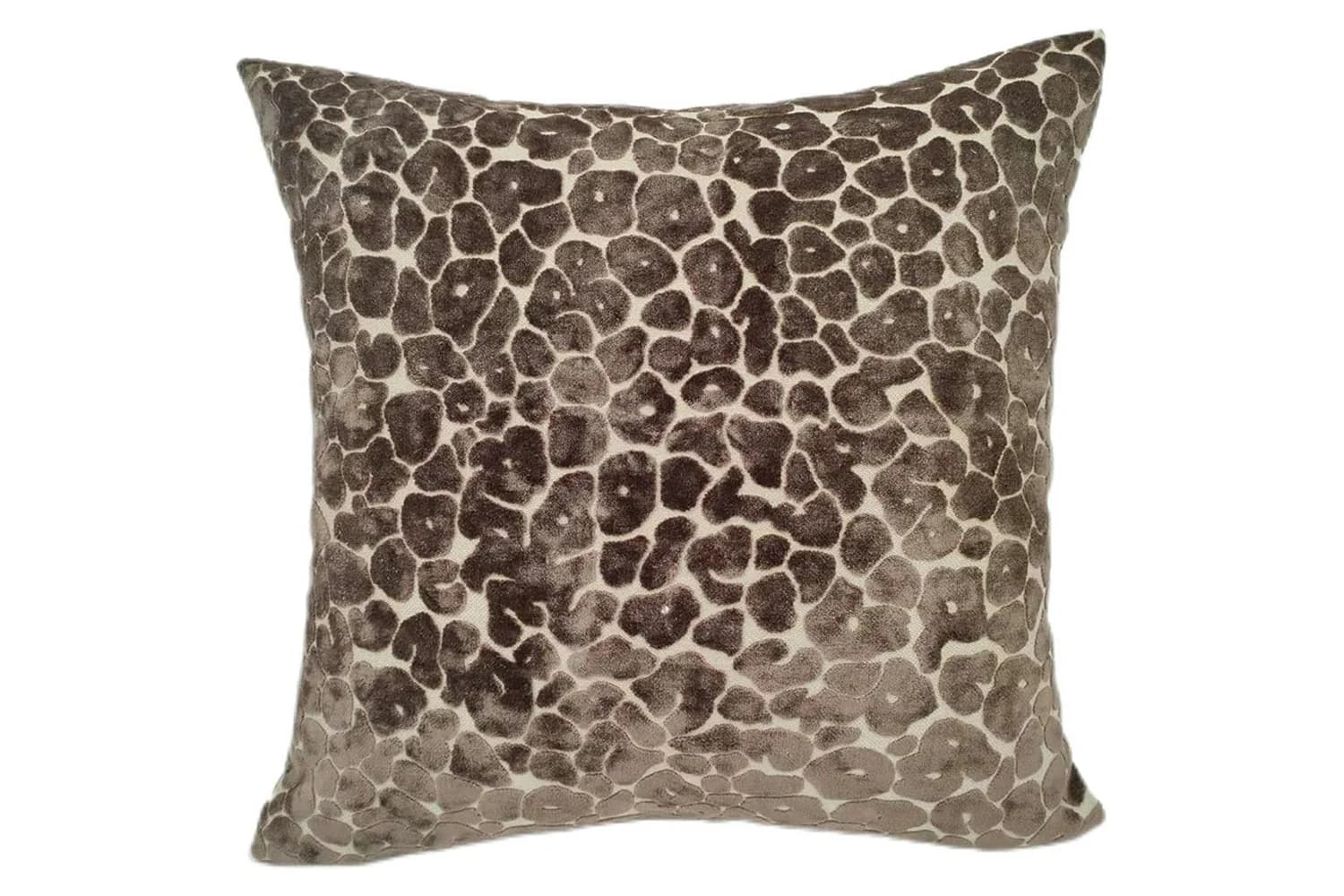 Paul Moneypenny Leopard Cushion | Chocolate | 43 x 43 cm