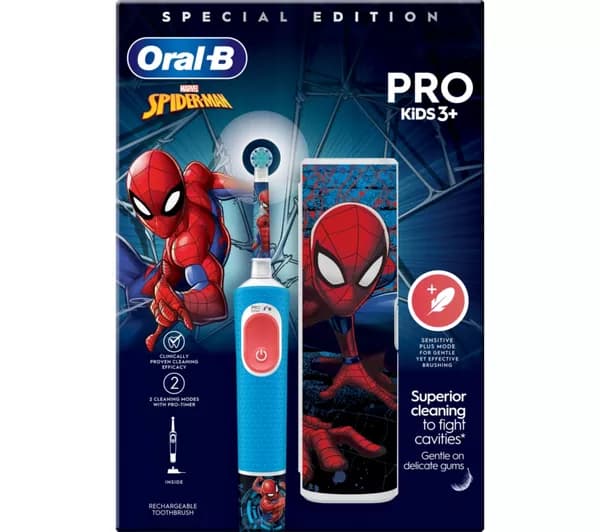 ORAL-B PRO Kids Electric Toothbrush Gift Set - Spider Man