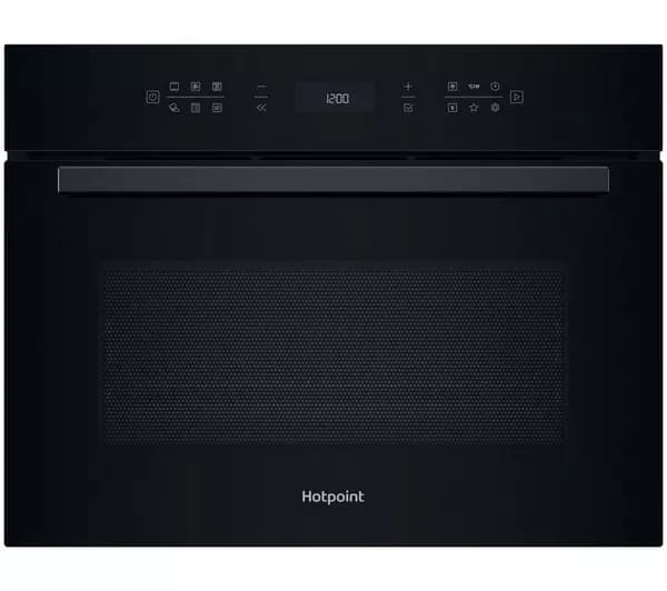 HOTPOINT Class 6 HCW6O7HTSBUKC Built-in Compact Oven with Microwave - Black
