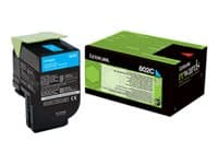 LEXMARK - 802C - cyan - original - toner cartridge - LCCP, LRP