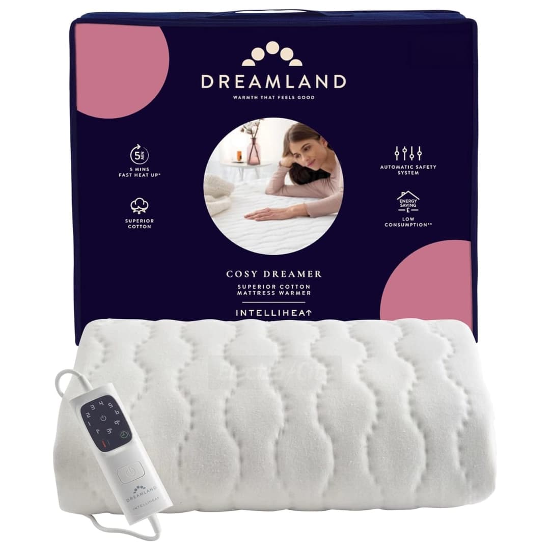 Dreamland Cosy Dreamer Superior Cotton Double Electric Under Blanket with Single Control