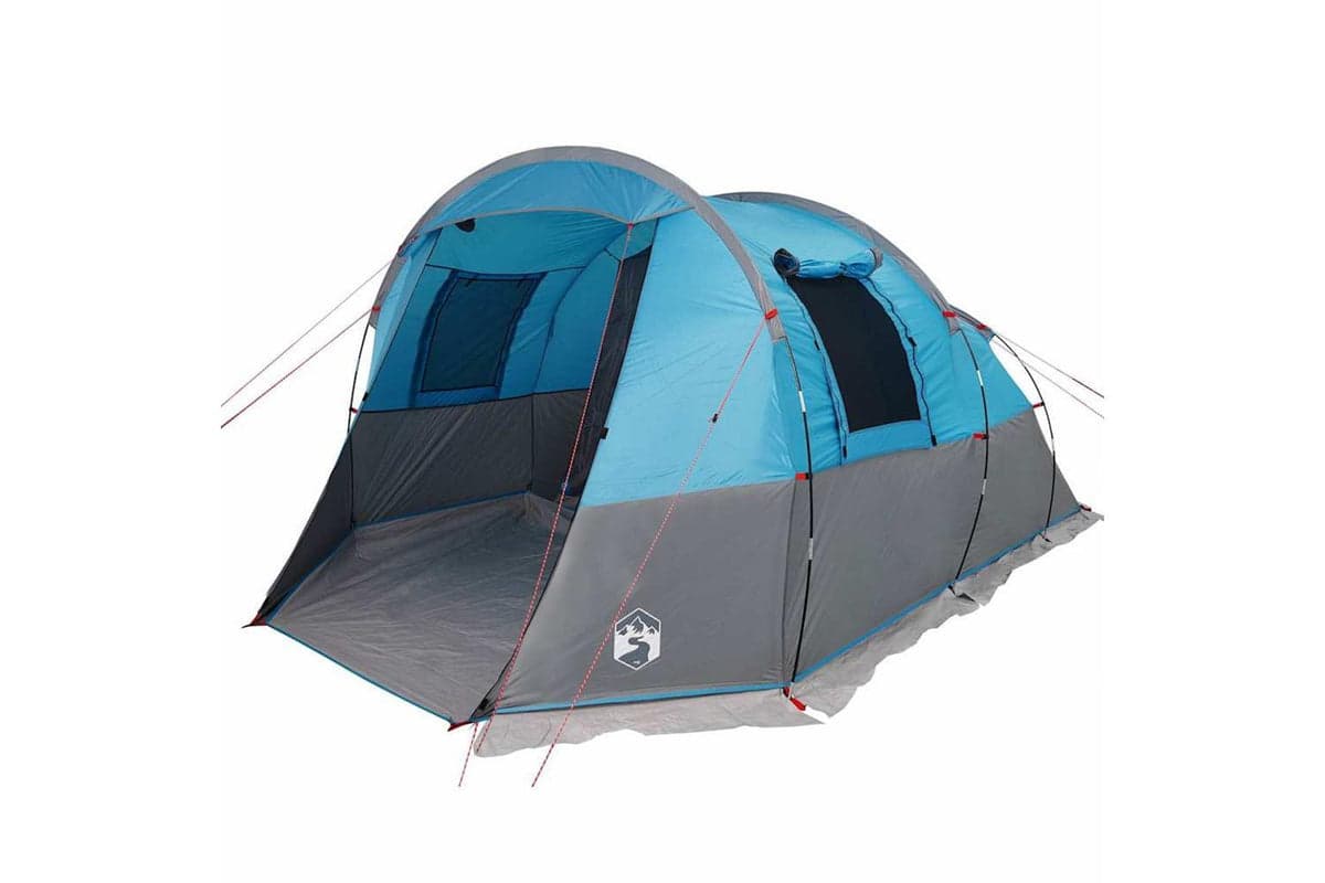 Vidaxl Camping Tent Tunnel 4-person Blue Waterproof