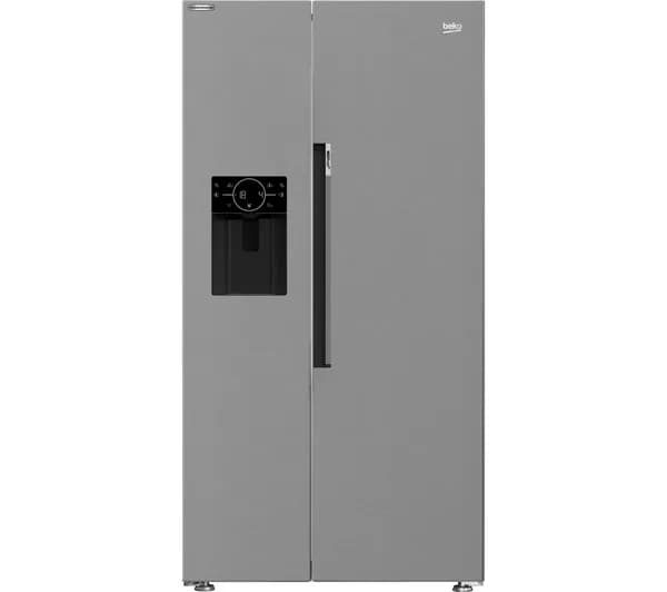 BEKO Pro HarvestFresh ASP342VPS American-Style Fridge Freezer - Stainless Steel