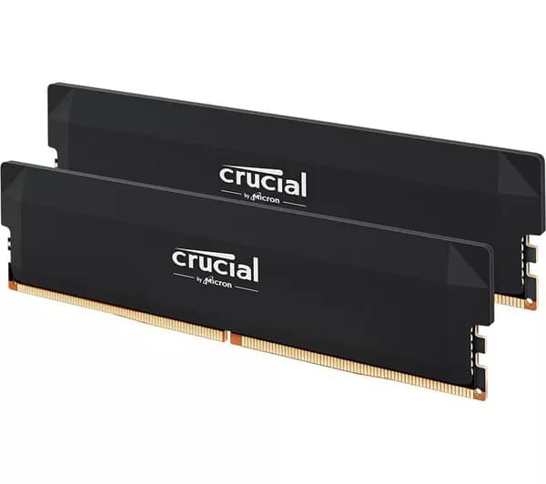 CRUCIAL Pro 64 GB 6000 MHz DDR5 Memory Kit - 32 GB x 2 - Black
