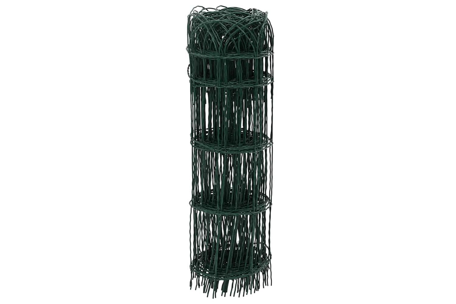 Vidaxl 141073 Garden Border Fence Powder-coated Iron 10x0.65 M