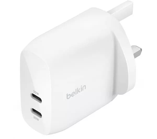 BELKIN WCB010myWH Universal Dual USB Type-C Mains Charger