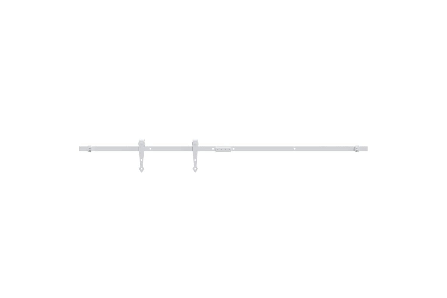 vidaXL 151701 Mini Sliding Cabinet Door Kit Carbon Steel White 122cm