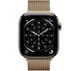 Apple Watch Series 11 GPS + Cellular 42mm Gold Titanium Case with Gold Milanese Loop | MF8Y4MP/A