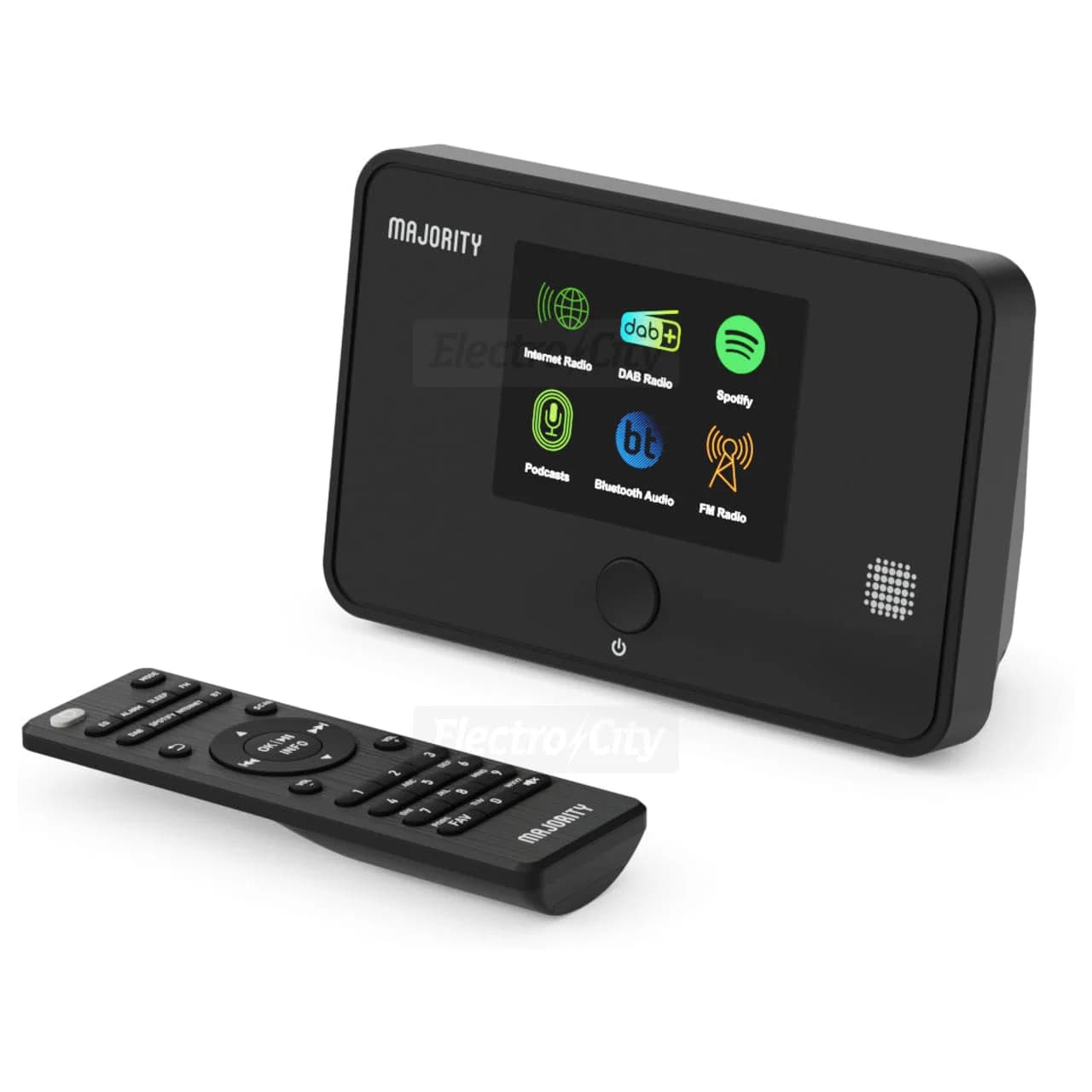 Majority Robinson 2IR Internet Radio Tuner with DAB/DAB+ FM and Bluetooth | Black