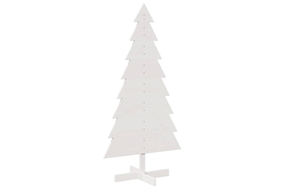Vidaxl Wooden Christmas Tree For Decoration White 150 Cm