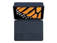 LOGITECH - Rugged Combo 3 Touch for Education - Keyboard and folio case - with trackpad - Apple Smart connector - QWERTY - UK - academic - for Apple 10.2-inch iPad (7th generation, 8th generation, 9th generation)