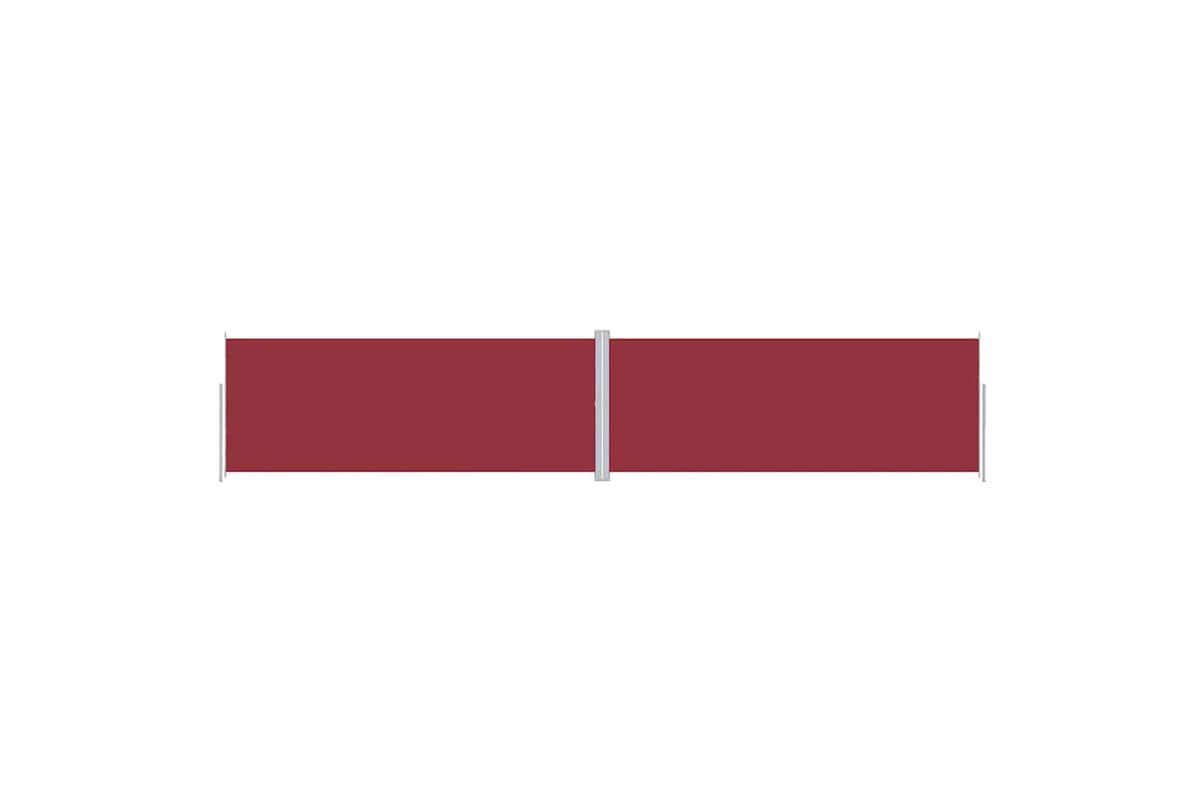vidaXL 318047 Retractable Side Awning Red 200x1000cm