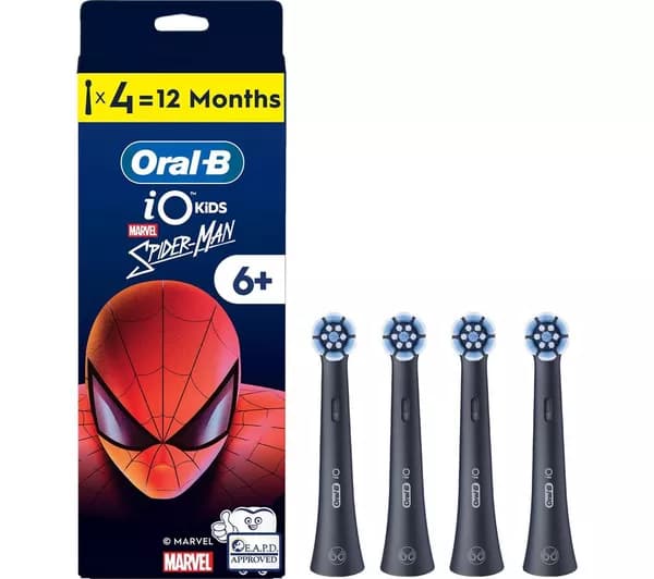 ORAL-B iO Kids Marvel Spiderman Replacement Toothbrush Head - Pack of 2