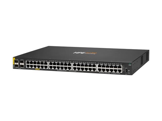 HPE - Aruba Networking CX 6000 48p 10M/100M/1G Class4 PoE 4p SFP 1G 370W Switch - switch - 48 ports - Managed - rack-mountable