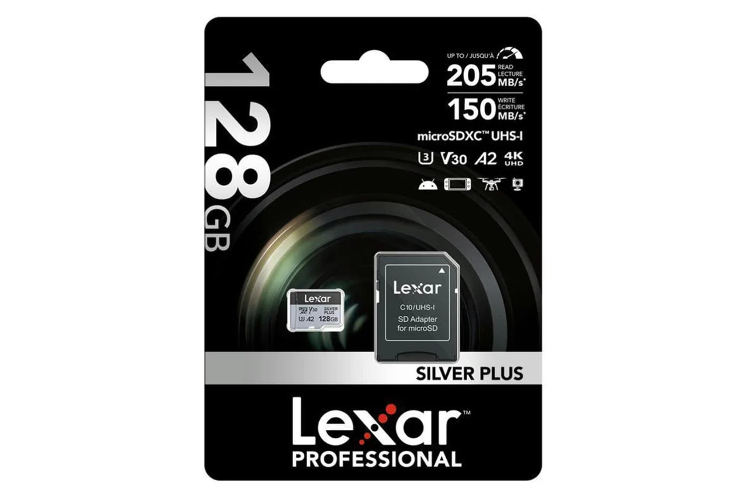 Lexar High-performance Silver Plus Microsdxc UHS-I Memory Card with Adapter | 28GB