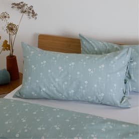 Lady Daisy King Pillowcase Pair Sage