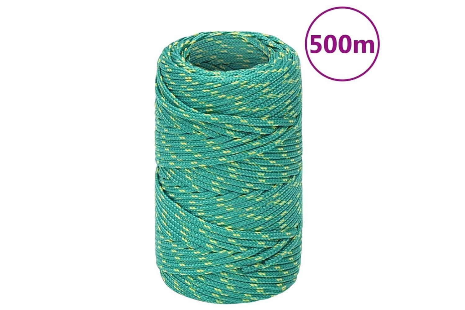vidaXL 152692 Boat Rope Green 2mm 500 M Polypropylene