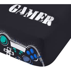 Game Over Fitted Sheet Black
