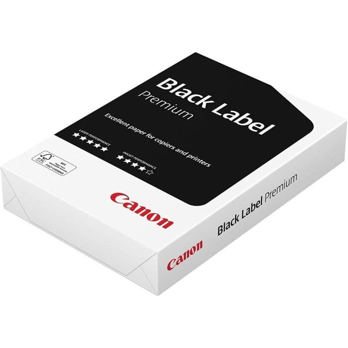 Canon 97001560, A4 Black Label Paper - 500 Sheets