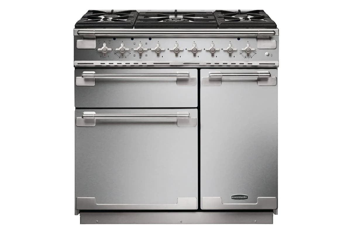 Rangemaster Elise 90cm Dual Fuel Range Cooker | ELS90DFFSS | Stainless Steel