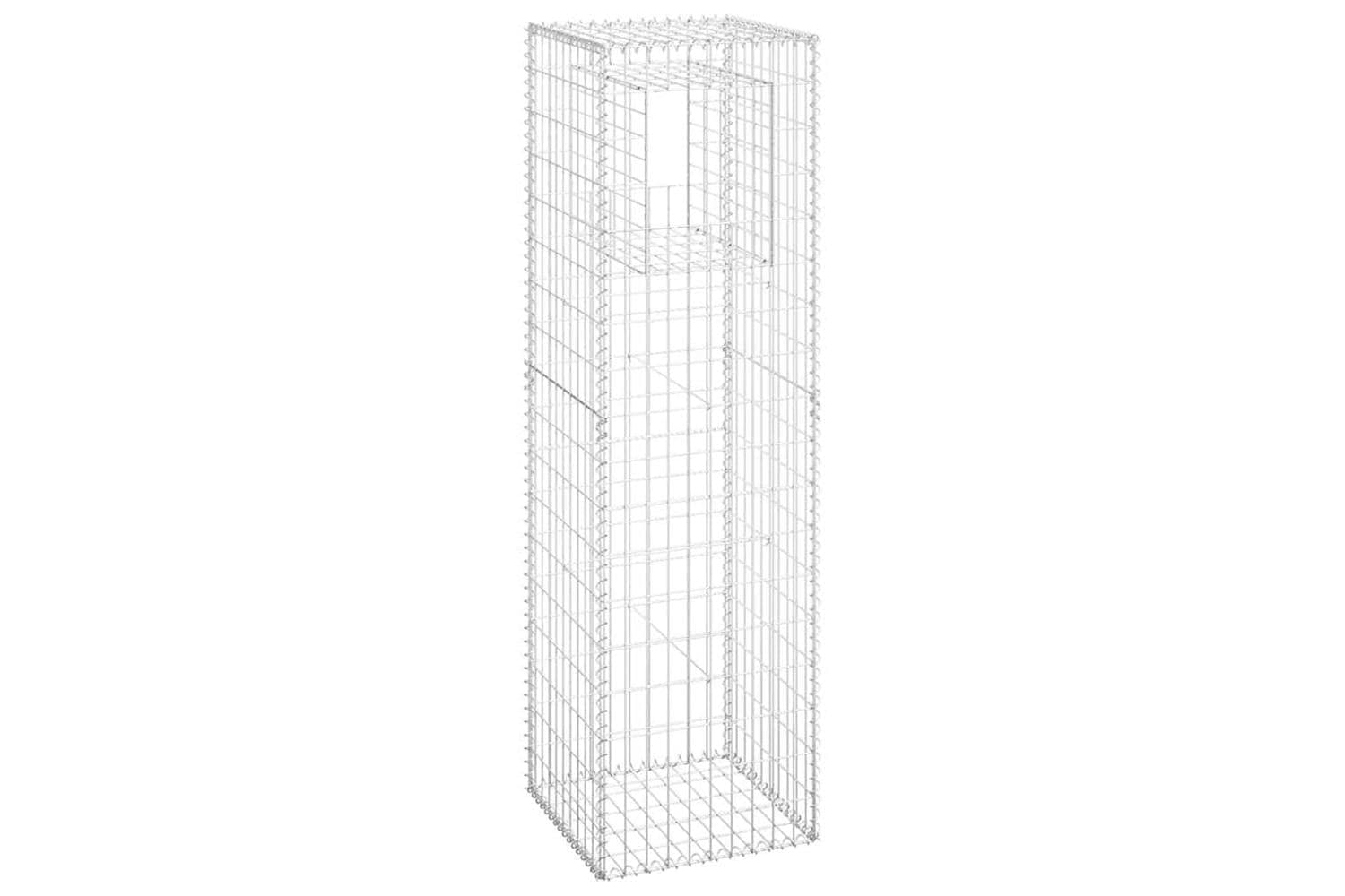vidaXL 151272 Gabion Basket Post 50x50x180cm Iron