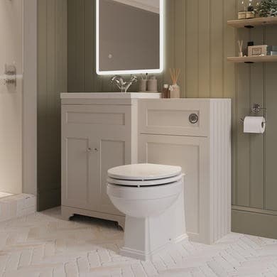 Baxenden 1100mm Toilet and Sink Unit