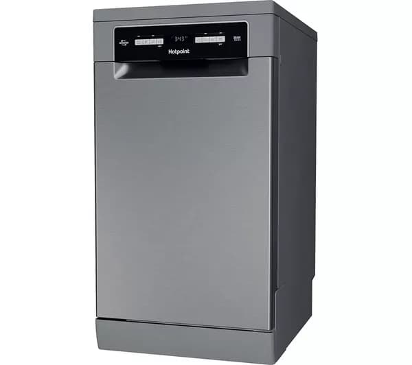HOTPOINT HSFO 3T223 W X UK N Slimline Dishwasher - Silver