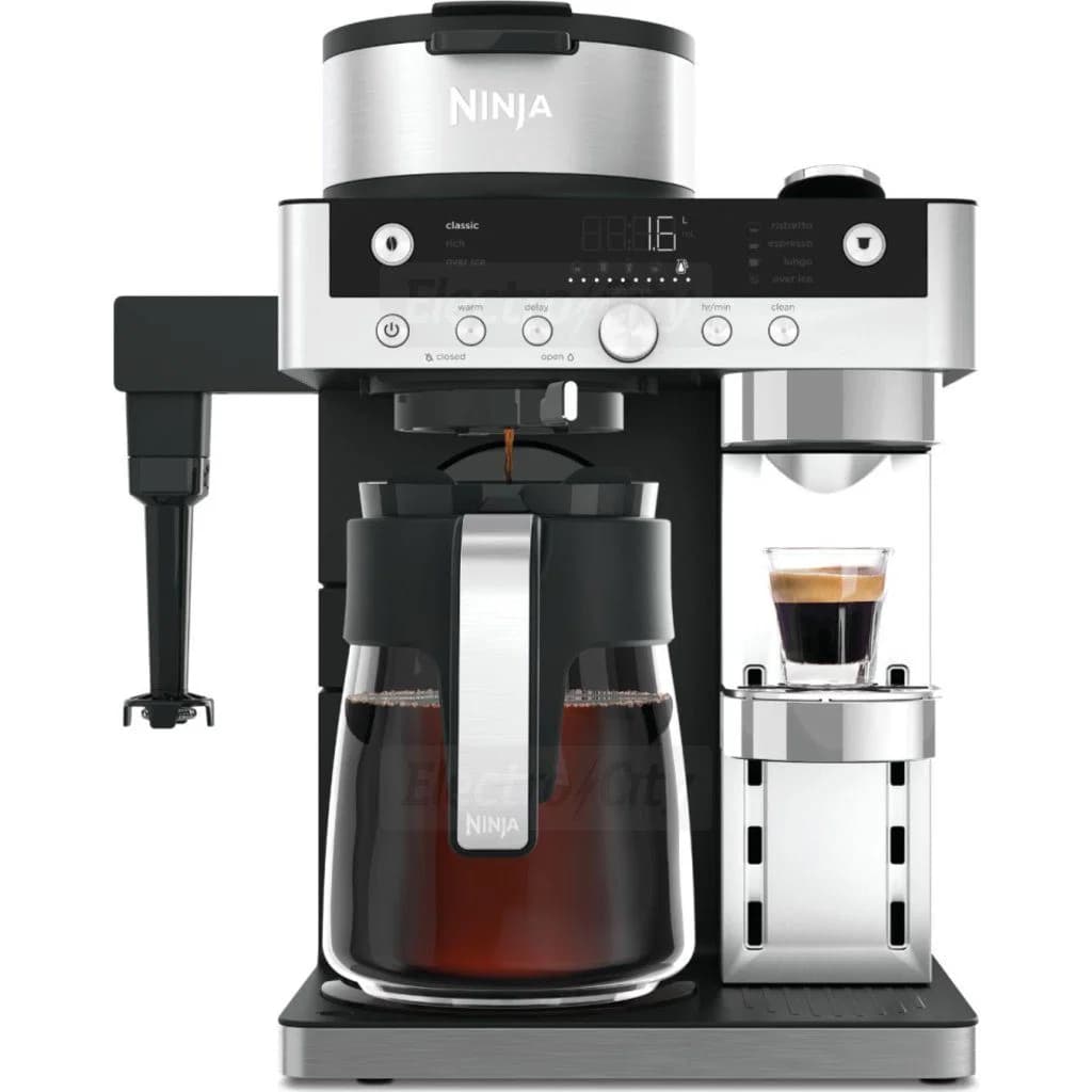 Ninja Prestige DualBrew System 1.8L Pod &amp; Filter Coffee Machine | Stainless Steel &amp; Black