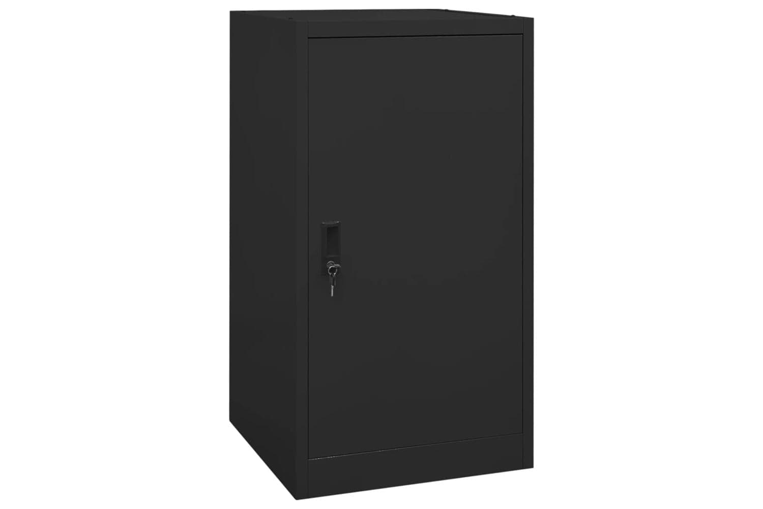 vidaXL 339605 Saddle Cabinet Black 53x53x105cm Steel