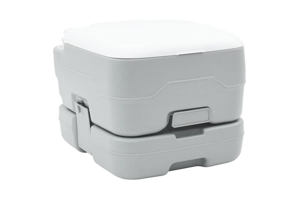 Vidaxl Camping Toilet Grey And White 41.5 X 36.5 X 30 Cm Polyethylene